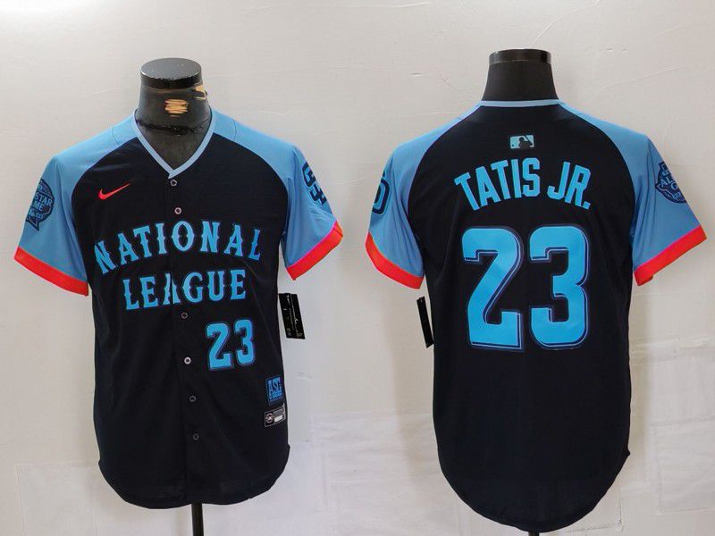 Men San Diego Padres #23 Tatis jr Blue All star 2024 Nike MLB Jersey style 2